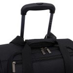 TPRC Smart Under Seat Carry-On Luggage with USB Charging Port, Black, Underseater 15-Inch