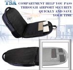 MATEIN Large College Backpack, Sturdy Computer Backpack with USB Charging Port Fits 17 inch Notebook, Carryon Luggage Travel Laptop Bag for Business Men and Women Christmas New Year Gift, Blue