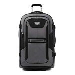 Travelpro Unisex-Adult Bold Softside Expandable Rollaboard Upright Luggage, Grey/Black, Checked-Large 28-Inch