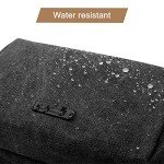 BAGSMART Toiletry Bag for Men, Canvas Travel Toiletry Organizer Dopp Kit Water-resistant Shaving Bag for Toiletries Accessories,Black-Medium