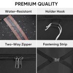 BALEINE Travel Garment Bag, Travel Suit Bag for Men, 42'' Waterproof Carry on Garment Bag for Hanging Clothes, Garment Duffel Bag for Travel Business (Black)