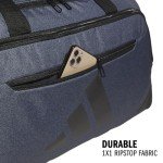 adidas Defender 5.0 Duffel, Durable Travel Gym Sports Bag for Men and Women, Twill Onix Grey/Black, Medium (59L)