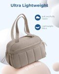 BAGSMART Gym Bag for Women, Duffle Bag for Travel with Wet Pocket, Lightweight Carry on Weekender Duffel, Water Resistant, Camel