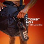 adidas Defender 5.0 Duffel, Durable Travel Gym Sports Bag for Men and Women, Twill Onix Grey/Black, Medium (59L)