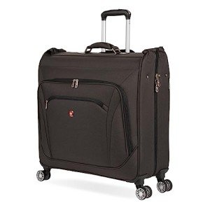 SwissGear 7895 Premium Rolling Garment Bag, Heather Grey, 24" Spinner Edition
