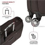 SwissGear 7895 Premium Rolling Garment Bag, Heather Grey, 24" Spinner Edition