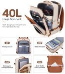 UKEIN Luggage Sets 3 Piece, Carry On Luggage 20 Inch With Spinner Wheels,PC Hardside Suitcase Set with TSA Lock,Durable Carry On Suitcase With Travel Backpack for Men