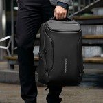 MARK RYDEN Business Backpack for Men, Waterproof High Tech Backpack with Sport Car Shape Design and USB Charging Port, Travel Laptop Backpack Fits 17.3 Inch Notebook