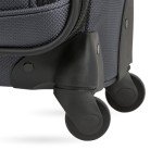 SwissGear Sion Softside Expandable Luggage, Dark Grey, Checked-Medium 25-Inch