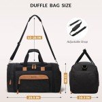 Celvetch Canvas Duffle Bag for Travel 50L Expandable Travel Duffel Bags for Men Women Weekender Overnight Bag with Shoes Compartment - Dark Grey