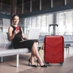TILYMOL Hardside Carry On Luggage 22x14x9 Airline Approved with Spinner Wheels, 20-inch Carry-On Suitcase for Women & Men, Red