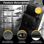 3 In 1 Tactical 45L Military Backpack Travel Duffle Bag for Weekender Gym Workout Deployment