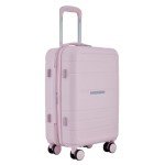 French Connection St. Martin Carry-On Luggage with Cup Holder/USB Ports, Pink A Boo