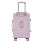 French Connection St. Martin Carry-On Luggage with Cup Holder/USB Ports, Pink A Boo