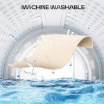 MISSLO 60" Foldable Garment Bags for Travel for Women Dress Bags for Gowns Long Hanging Bag for Closet Storage Dress Protector Bag for Gowns, Suits, Coats, Beige