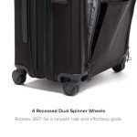 TUMI - Alpha Continental Expandable 4-Wheeled Carry-On Luggage - Compact Travel Suitcase - TSA Lock Tracer - Black