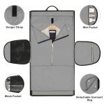 SOLOSAIC Garment Bags for Travel, Convertible Garment Duffle Bag with Shoulder and Backpack Straps for Men Women, 3 in 1 Suitcase Suit Travel Bag with 2 Shoes Cover for Wedding Weekend Work Trip