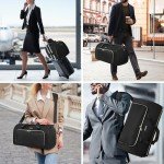 SOLOSAIC Garment Bags for Travel, Convertible Garment Duffle Bag with Shoulder and Backpack Straps for Men Women, 3 in 1 Suitcase Suit Travel Bag with 2 Shoes Cover for Wedding Weekend Work Trip