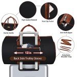 Convertible Garment Duffel Bag for Travel - Carry On Garment Bags With Toiletry Bag Large Weekender Bag for Men Women 2 in 1 Hanging Suitcase Suit Travel Duffel Overnight Bags 4pcs Set