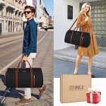 Convertible Garment Duffel Bag for Travel - Carry On Garment Bags With Toiletry Bag Large Weekender Bag for Men Women 2 in 1 Hanging Suitcase Suit Travel Duffel Overnight Bags 4pcs Set