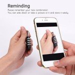 TSA Approved Luggage Locks, Suitcase Lock [2 Pack] CFMOUR 4-Digit Security Combination Padlock for Travel Luggage Suitcase Backpack Bag Case Code Padlocks - Black