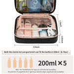 CUBETASTIC Travel Toiletry Bag, Makeup Bag for Women, Portable Water-resistant Small Travel Bag for Toiletries & Cosmetic Essentials