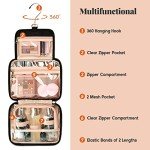 CUBETASTIC Travel Toiletry Bag, Makeup Bag for Women, Portable Water-resistant Small Travel Bag for Toiletries & Cosmetic Essentials