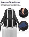 MATEIN Extra Large Business Travel Anti Theft Laptop Backpack, 18 Inch TSA Airline Approved Carryon Backpack for Women Men, Work Bag with USB Port and Luggage Strap, Black
