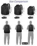 MATEIN Extra Large Business Travel Anti Theft Laptop Backpack, 18 Inch TSA Airline Approved Carryon Backpack for Women Men, Work Bag with USB Port and Luggage Strap, Black