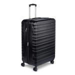 Amazon Basics 30 in Hardside Large Checked Luggage, Hardshell Suitcase With Wheels, Expandable For Up to 15% More Space, With Scratch-Resistant Surface, Four Multi-directional Wheels, Black