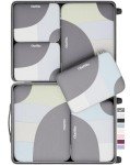 6 Set Packing Cubes for Travel, OlarHike 3 Various Sizes(Large,Medium,Small) Luggage Organizer Bags for Travel Accessories & Essentials, Storage Cubes for Carry on Suitcases (Grey)