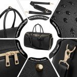 Garment Bags for Travel,Leather Convertible Garment Duffle Bag with Toiletry,Waterproof Carry On Garment Bag with Shoe Compartment,2 in 1 Suit Travel Bag for Women Weekender 3pcs Set