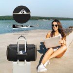 Garment Bags for Travel,Leather Convertible Garment Duffle Bag with Toiletry,Waterproof Carry On Garment Bag with Shoe Compartment,2 in 1 Suit Travel Bag for Women Weekender 3pcs Set