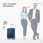 Samsonite Solyte DLX Softside Expandable Luggage with Spinner Wheels, Mediterranean Blue, Carry-On 20-Inch