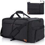 100L Travel Duffle Bag for Men, Urtala 32” Large Duffle Bag for Traveling with Shoe Compartment, Foldable Travel Duffel Bag Weekender Bag Gym Bag for Men Women Waterproof & Tear Resistant (Black)