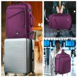 MATEIN Large Purple Travel Backpack, Water Resistant Airplane Backpack for Women, Expandable Casual Daypack for Work, International Trip, Womens Travelling Gifts, 50L