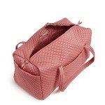 Vera Bradley Women's Cotton Large Travel Duffel Bag, Terra Cotta Rose - Recycled Cotton, One Size
