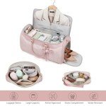 Garment Bags for Travel,Leather Convertible Garment Duffle Bag with Toiletry,Waterproof Carry On Garment Bag with Shoe Compartment,2 in 1 Suit Travel Bag for Women Weekender 3pcs Set