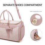 Garment Bags for Travel,Leather Convertible Garment Duffle Bag with Toiletry,Waterproof Carry On Garment Bag with Shoe Compartment,2 in 1 Suit Travel Bag for Women Weekender 3pcs Set