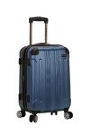 Rockland London Hardside Expandable Luggage with Spinner Wheels, Blue, Carry-On 20-Inch