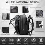 Vacuum Backpack Travel, Airback Vacuum Compression Travel Backpack with Pump, Water Resistant & TSA Anti Theft, Ideal for Travel/Camping/Laptop (With Electric Air Pump & Black)