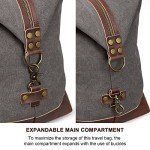 S-ZONE Duffle Bag for Travel Canvas Duffel Bag Carry on Weekender Bag for Men