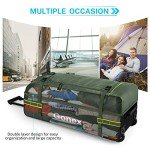 Gonex Rolling Duffle Bag with Wheels, 100L Water Repellent Large Wheeled Travel Duffel Luggage with Rollers 33 inch, Olive Green