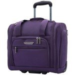 TPRC Smart Under Seat Carry-On Luggage with USB Charging Port, Purple, Underseater 15-Inch