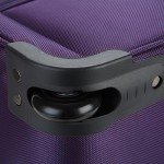 TPRC Smart Under Seat Carry-On Luggage with USB Charging Port, Purple, Underseater 15-Inch