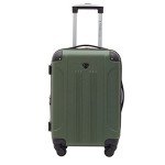 Travelers Club Chicago Hardside Expandable Spinner Luggage, Thyme Green, 20" Carry-On