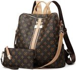 Darein Backpack Purse for Women Teacher Nurse Bags Womens Backpacks Leather Travel Backpack Fashion Purses Designer Ladies Shoulder 12 Inch