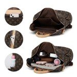 Darein Backpack Purse for Women Teacher Nurse Bags Womens Backpacks Leather Travel Backpack Fashion Purses Designer Ladies Shoulder 12 Inch