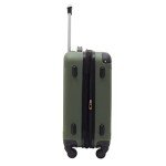 Travelers Club Chicago Hardside Expandable Spinner Luggage, Thyme Green, 20" Carry-On