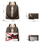 Darein Backpack Purse for Women Teacher Nurse Bags Womens Backpacks Leather Travel Backpack Fashion Purses Designer Ladies Shoulder 12 Inch